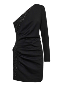  One-shoulder dress Sequince | black