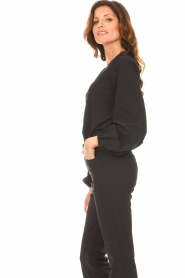 D-ETOILES CASIOPE |  Travelwear top with puff sleeve Arudy | black  | Picture 7