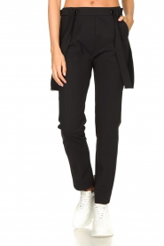 D-ETOILES CASIOPE |  Travelwear pants with suspenders Auray | black  | Picture 5