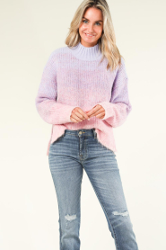 Lollys Laundry |  Knitted ombre sweater Milly | pink  | Picture 7