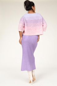 Lollys Laundry :  Cropped ombre sweater Tortuga | pink - img5