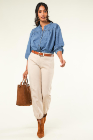 Lollys Laundry |  Denim blouse Nicky | blue  | Picture 4