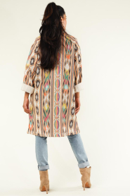 Lollys Laundry |  Caftan with print Ikat | beige  | Picture 8