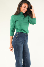 Lollys Laundry :  Top with lurex Beaumont | green - img6