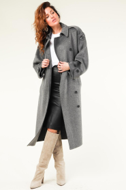 Second Female |  Woolen trenchcoat Walance | grey  | Picture 5