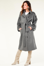 Second Female |  Woolen trenchcoat Walance | grey  | Picture 4