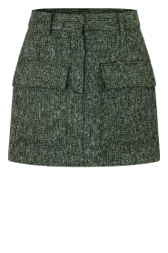  Tweed lurex skirt Larca | green