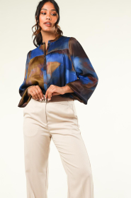 Second Female |  Blouse with print Haylen | blue   | Picture 7