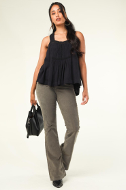 Lois Jeans :  Baby rib flare L34 | green - img3