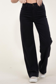 Lois Jeans |  Wide leg pants Rosa L34 | black  | Picture 4