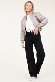 Lois Jeans :  Wide leg pants Rosa L34 | black - img3
