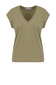 CC Heart |  T-shirt with V-neck Vera | green