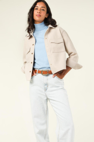 CC Heart |  Cropped jacket Ariana | beige  | Picture 4