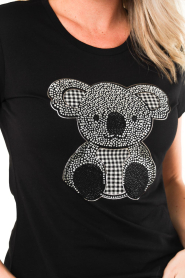 Liu Jo |  T-shirt with print Lola | black  | Picture 8