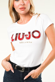 Liu Jo |  T-shirt with print Felicia | white  | Picture 8