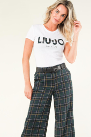 Liu Jo | T-shirt met logo Felicia | wit  | Afbeelding 5