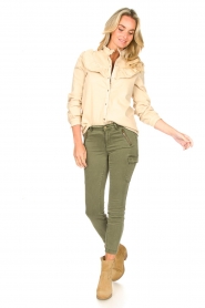 Sofie Schnoor | Jeans blouse Silke | beige   | Afbeelding 3