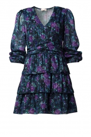 Liu Jo |  Jacquard dress with print Chiara | purple  | Picture 1