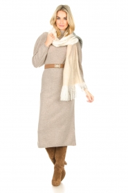 ba&sh :  Knitted dress Felicity | beige - img2