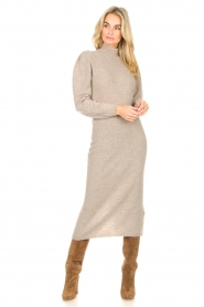 ba&sh :  Knitted dress Felicity | beige - img5