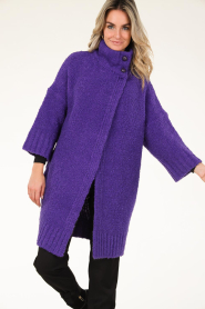 Liu Jo |  Oversized cardigan Danique | purple  | Picture 2
