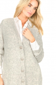 ba&sh :  Cardigan with statement buttons Beyla | gray - img8
