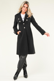 Liu Jo |  Woolmix coat Irene | black  | Picture 3
