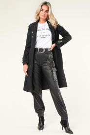 Liu Jo |  Woolmix coat Irene | black  | Picture 6