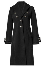 Liu Jo |  Woolmix coat Irene | black  | Picture 1