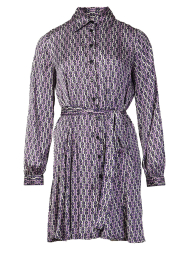 Liu Jo |  Dress with geometric print Isabella | purple  | Picture 1