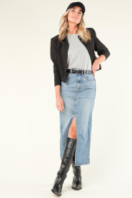 Liu Jo |  Denim midi skirt Rose | blue  | Picture 3