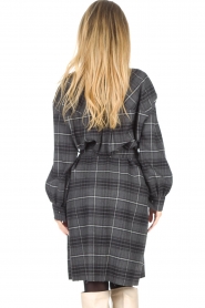 Set |   Flannel dress with tie belt Dima | gray  | Picture 7