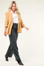 Liu Jo |  Checkered trousers Lilly | green  | Picture 2