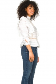 Silvian Heach |  Cotton broderie blouse Loria | white | Picture 7