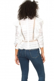 Silvian Heach |  Cotton broderie blouse Loria | white | Picture 8