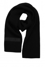 Liu Jo |  Soft scarf with logo Mira | black