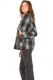 Set :  Checkered coat Gwen | black - img7