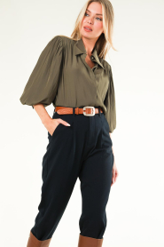 Berenice |  Flowy blouse Charlene | khaki  | Picture 5