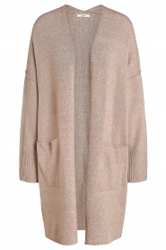  Long knitted cardigan Janey | brown
