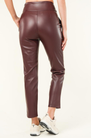 Kocca |  Faux leather pants Giove | bordeaux  | Picture 6