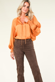 Ibana |  Satin top Thera | orange  | Picture 5