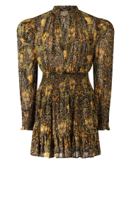  Lurex dress with print Deela | brown