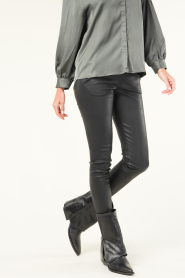 Ibana |  Leather fold over boots Asa | black  | Picture 3
