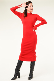 Patrizia Pepe |  Tricot dress Anna | red  | Picture 5