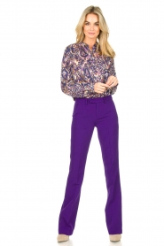Liu Jo |  Wide leg trousers Iris | purple  | Picture 2