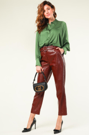 Stella Forest :  Blouse with balloon sleeves Phily | green - img3