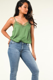 Stella Forest |  Top with lace Phily | green  | Picture 2