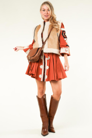 Stella Forest :  Dress with embroidery Deva | orange - img3