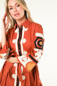 Stella Forest :  Dress with embroidery Deva | orange - img9