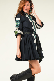 Stella Forest |  Dress with embroidery Deva | blue  | Picture 5